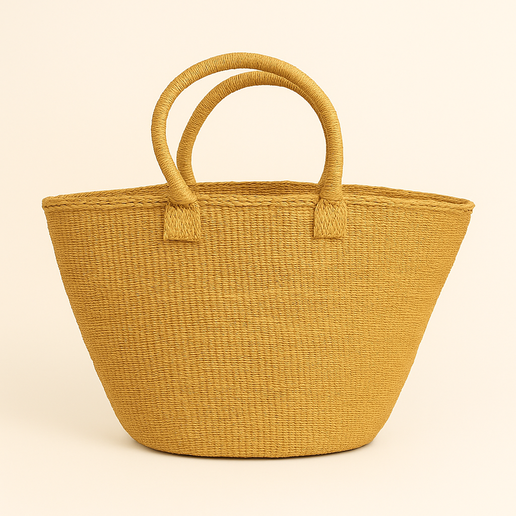 Natural Woven Beach Tote – Eco-Friendly Summer Bag