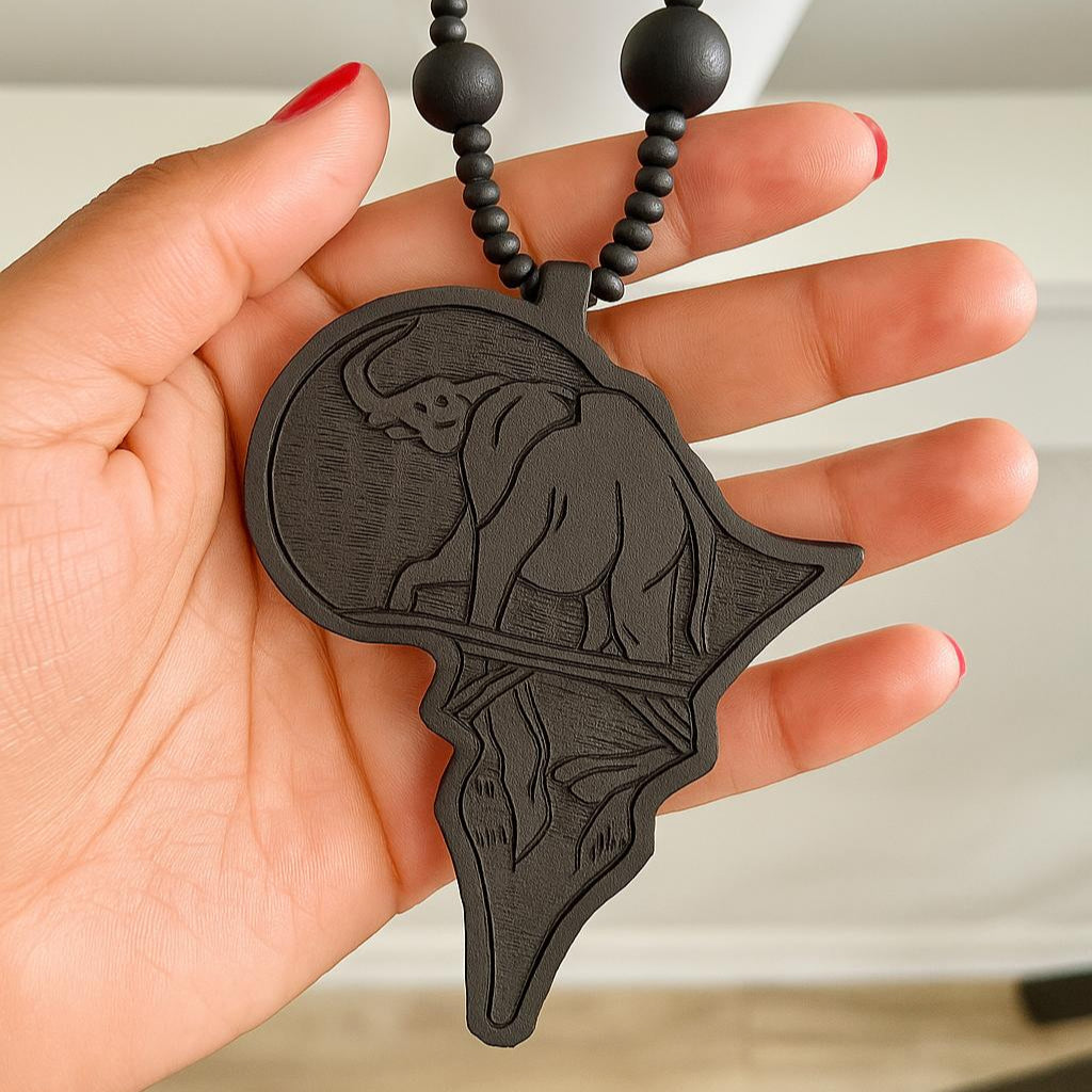 Men’s Black African Necklace – Bold & Timeless